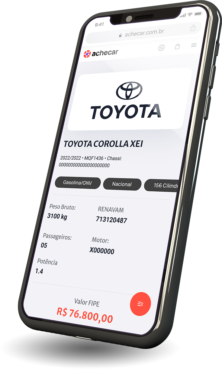 Consulta veicular completa no celular — Achecar
